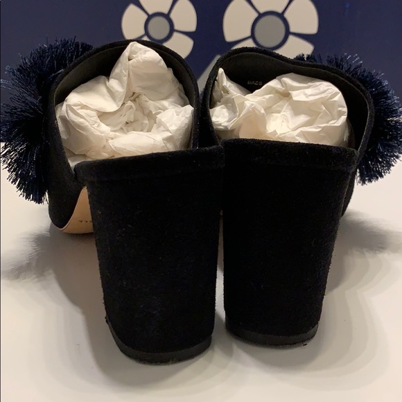 Loeffler Randal suede festive block heel mules - Picture 2 of 5